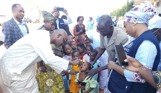 Campagne Nationales de vaccination contre la poliomyélite: l’ASSACO Koulou-Point-SOK et alliées font une camagne préussie grâce à la stratégie « Dos à Dos ».